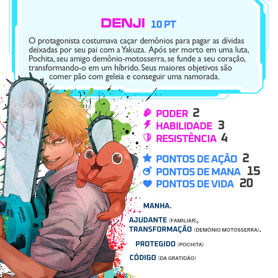 Naruto 3D&T Alpha, PDF